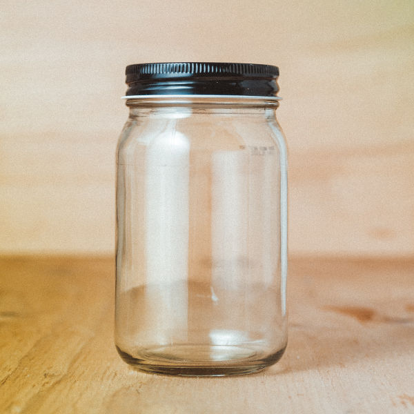 Photo of an empty jar.